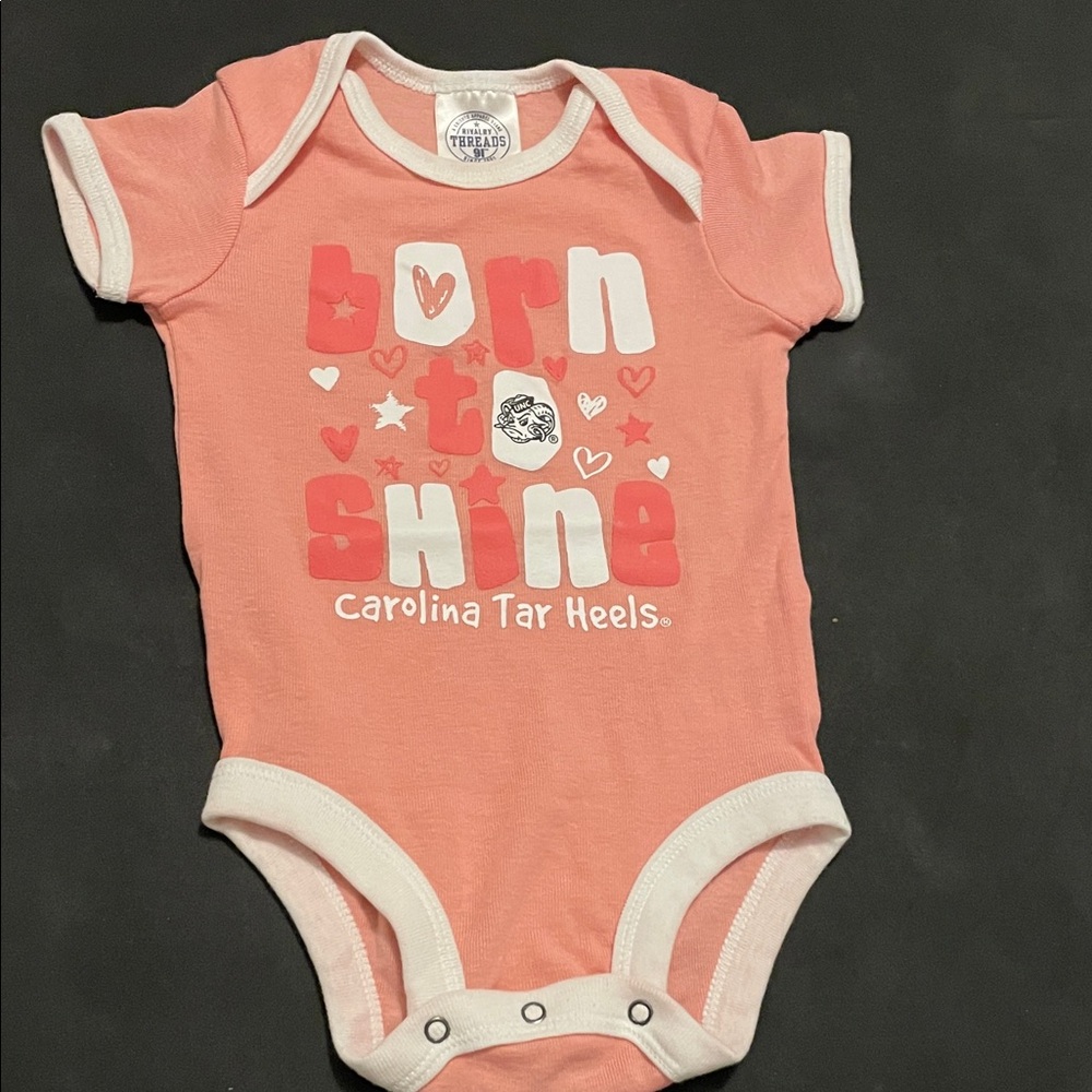UNC Pink Baby Onesie